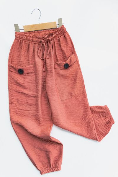 Cepli Kız Çocuk Jogger Pantolon