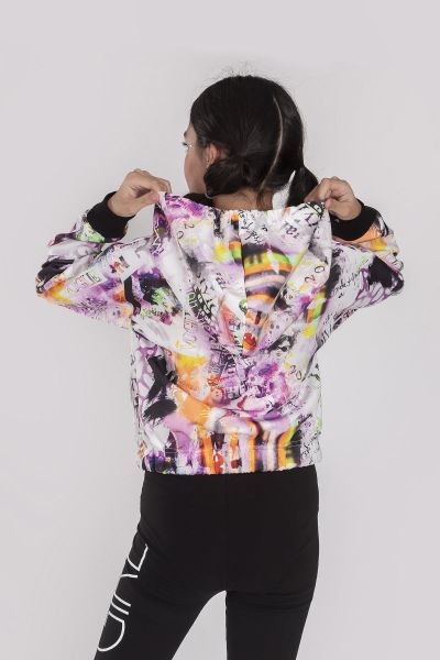 Street Fashion Kapüşonlu Kız Çocuk Sweat