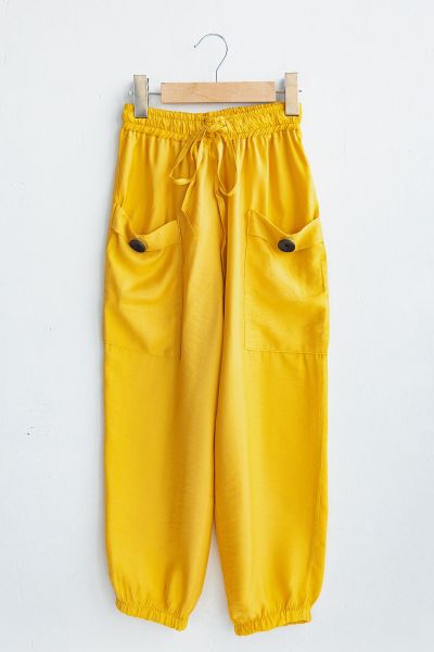 Cepli Kız Çocuk Jogger Pantolon