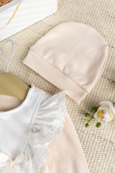 Yakası Fırfırlı Şık  Kız Bebek Tulum