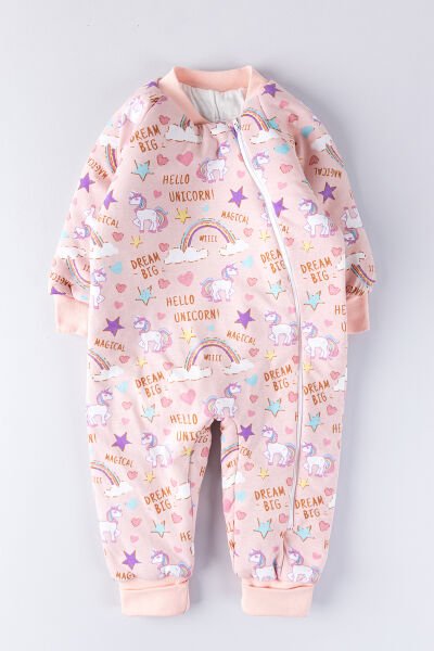 Gökkuşağı Temalı Kız Bebek/Çocuk Uyku Tulumu SOMON - 5 Yaş