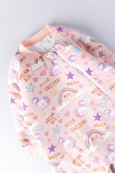 Gökkuşağı Temalı Kız Bebek/Çocuk Uyku Tulumu SOMON - 5 Yaş