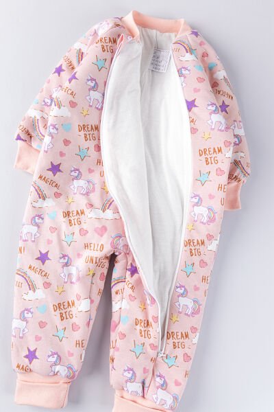 Gökkuşağı Temalı Kız Bebek/Çocuk Uyku Tulumu SOMON - 5 Yaş