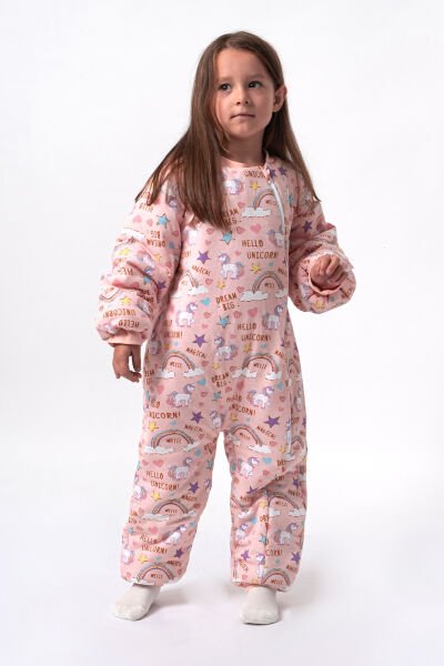 Gökkuşağı Temalı Kız Bebek/Çocuk Uyku Tulumu SOMON - 5 Yaş