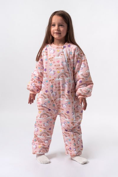 Gökkuşağı Temalı Kız Bebek/Çocuk Uyku Tulumu SOMON - 6 Yaş