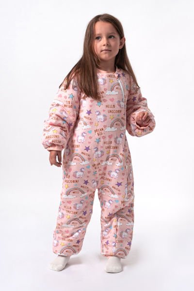 Gökkuşağı Temalı Kız Bebek/Çocuk Uyku Tulumu SOMON - 6 Yaş