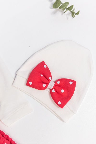 Little Mouse 5 Parça Kız Bebek Hastane Çıkışı Bebek Takımı