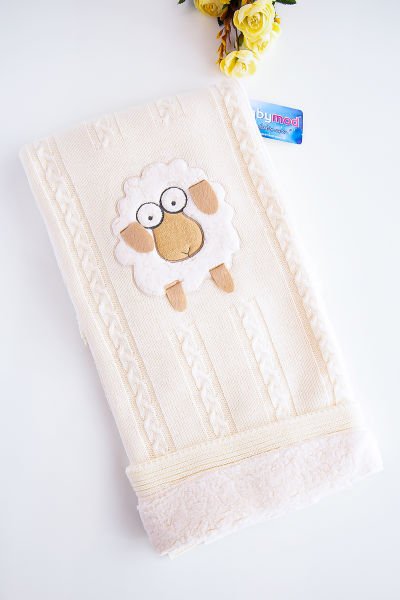 Triko Velsoft Kuzulu Bebek Battaniye