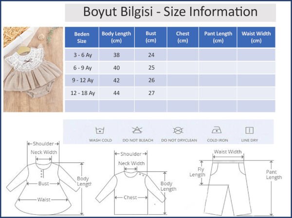 Güpürlü Fiyonklu Yazlık Kız Bebek Elbise Bebek Tulum