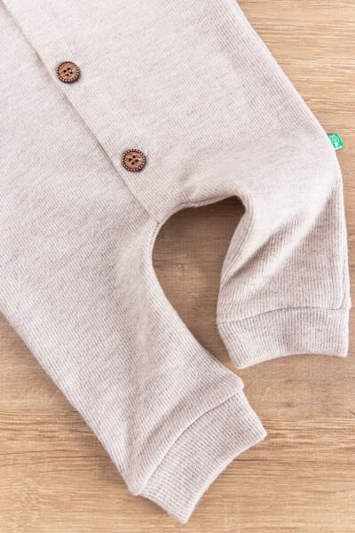 Arma Detaylı Önden Düğmeli Erkek Bebek Tulum
