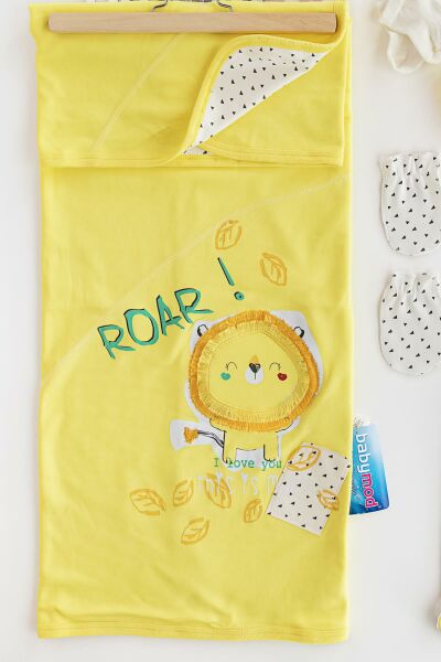 Babymod Layette Aslan Figürlü Bebek Hastane Çıkışı Tulumlu Zıbın Seti