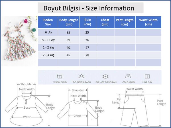 Çiçek Desenli Askılı Yazlık Kız Bebek/Çocuk Elbise