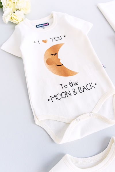Ay Figürlü 10 Parça Unisex Bebek Hastane Çıkışı Bebek Seti