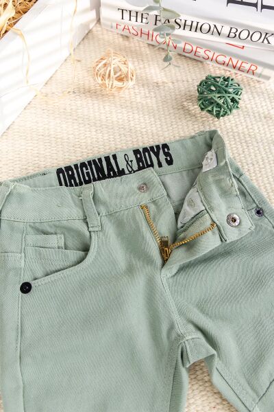 Keten Pamuklu Erkek Bebek Pantolon