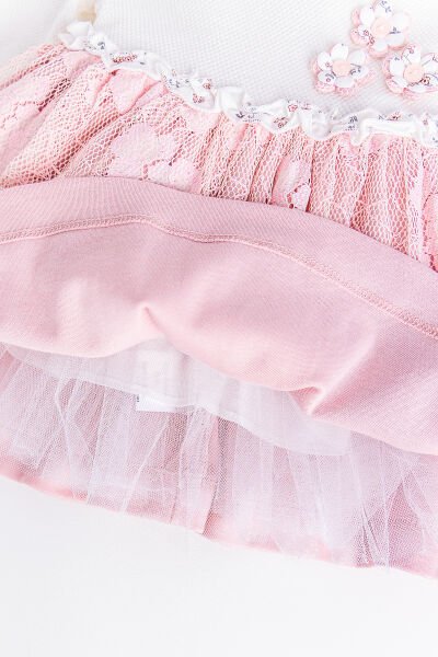 Tüllü Uzun Kollu Bebek Elbise