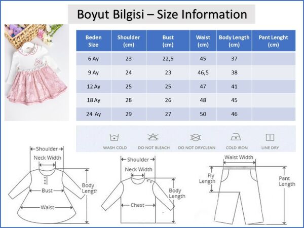 Tüllü Uzun Kollu Bebek Elbise