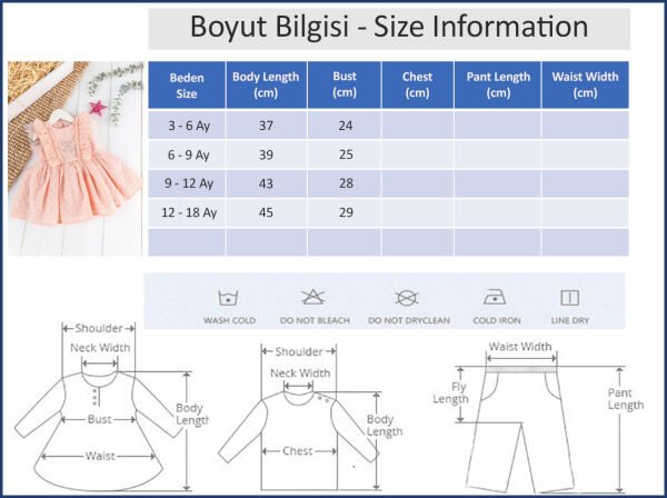 Fırfırlı Tüllü Sırt Dekolteli Yazlık Kız Bebek Elbise SOMON -  9-12 AY