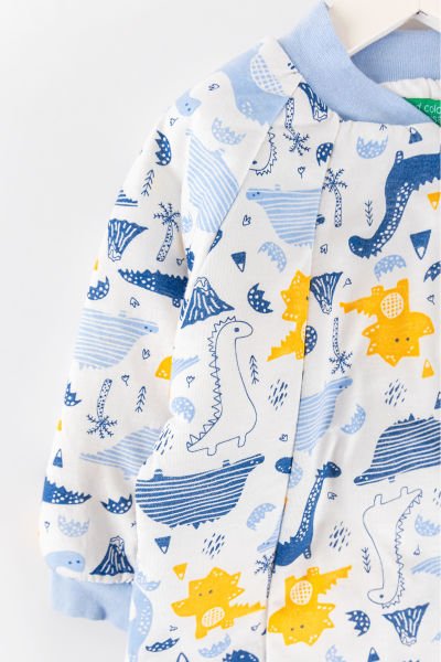 Dino Figürlü Erkek Bebek Çocuk Uyku Tulumu