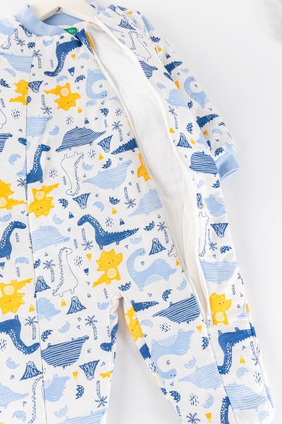 Dino Figürlü Erkek Bebek Çocuk Uyku Tulumu