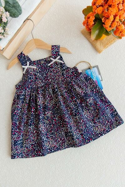 Askılı Bebek Penye Elbise Kız çocuk Askılı Penye Elbise