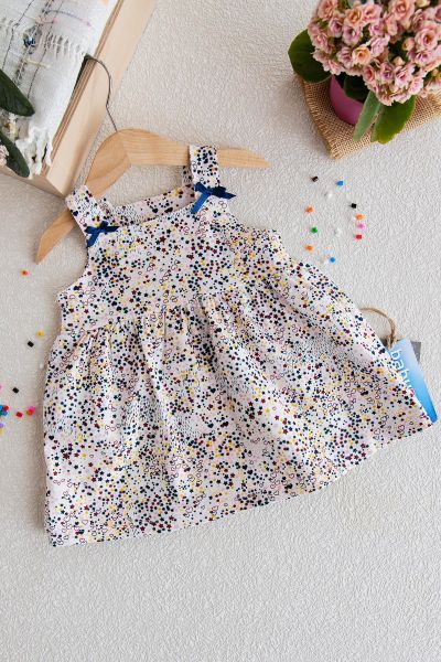 Askılı Bebek Penye Elbise Kız çocuk Askılı Penye Elbise 4 Yaş - BEJ