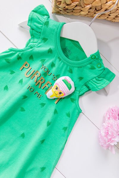 Kız Bebek Yeşil Yazlık Tulum