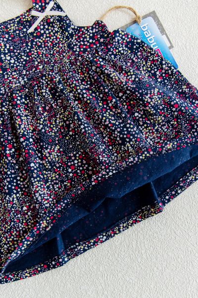 Askılı Bebek Penye Elbise Kız çocuk Askılı Penye Elbise 1 Yaş - LACİVERT