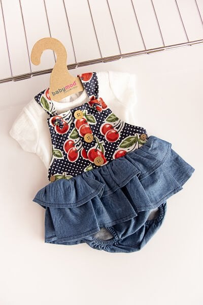 Babymod Salopet Kız Bebek Tulum Takım