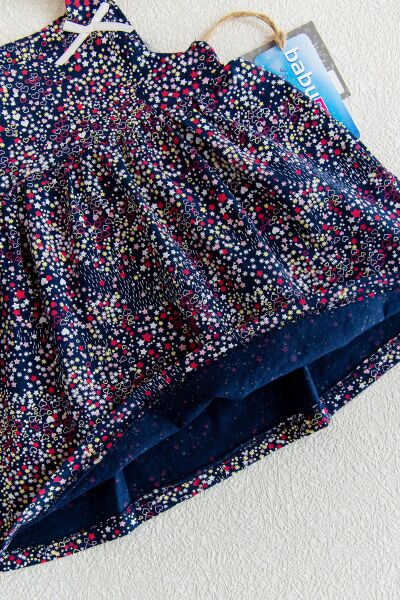 Askılı Bebek Penye Elbise Kız çocuk Askılı Penye Elbise 4 Yaş - LACİVERT