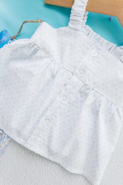 Kedi Figürlü Yazlık İkili Kız Bebek Elbise Takım