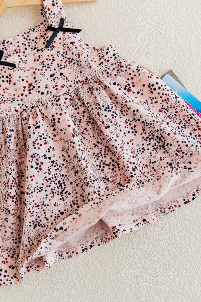 Askılı Bebek Penye Elbise Kız çocuk Askılı Penye Elbise 3 Yaş - PEMBE