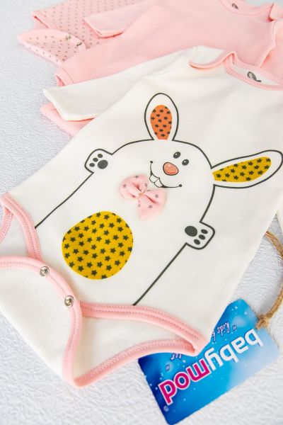 Kız Bebek 3'lü Çıt Çıtlı Body Takım