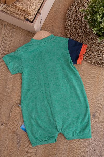 Yazlık Erkek Bebek Yeşil Tulum