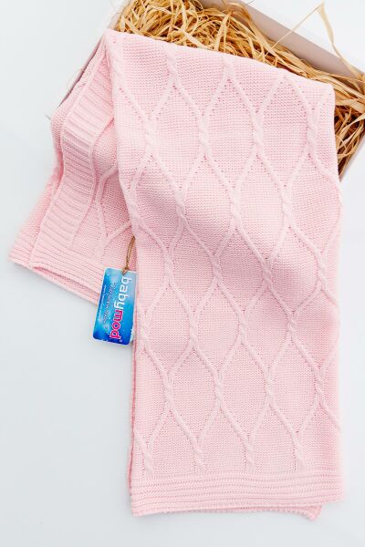 Pembe Triko Kız Bebek Battaniyesi
