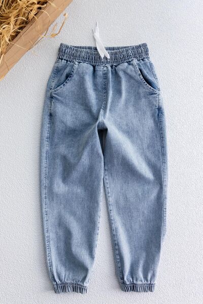 Denim Kumaş Kız Çocuk Kot Pantolon