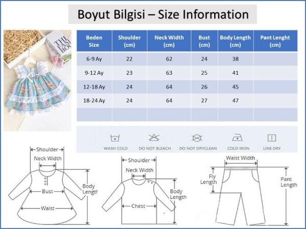 Paula Çiçekli Dogum Günü Özel Gün Şık Kız Bebek  Elbise