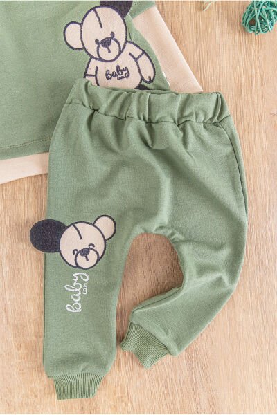 Ayıcık Figürlü 2'li Erkek Bebek Takım