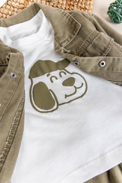 Şık 3'lü Ceketli Erkek Bebek Çocuk Takım Set