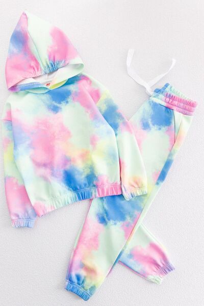 Batik Desenli Kız Çocuk Eşofman Takımı