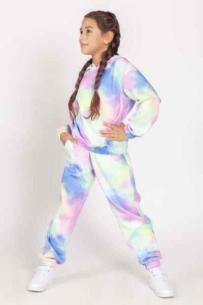 Batik Desenli Kız Çocuk Eşofman Takımı