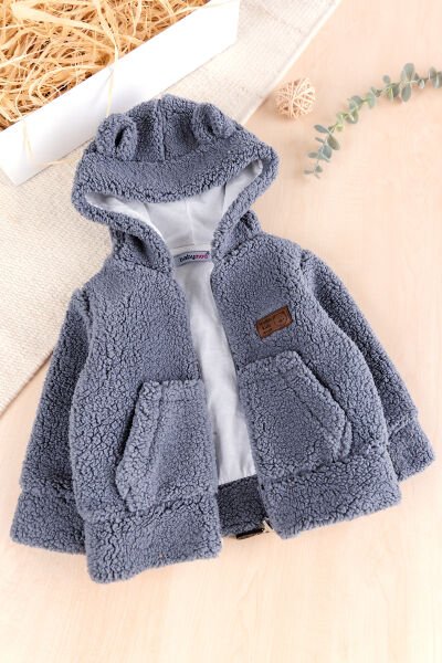 Welsoft Penye Astarlı Kapüşonlu Erkek Bebek Mont