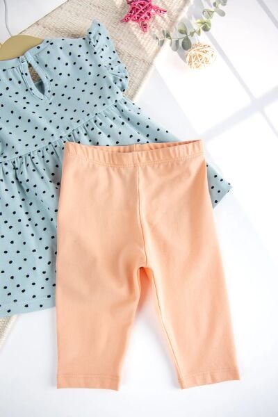 Taytlı Çiçekli Yazlık İkili Kız Çocuk Takım