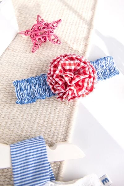 Bandanalı Askılı Yazlık Kız Bebek Elbise Set