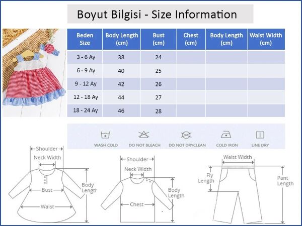 Bandanalı Askılı Yazlık Kız Bebek Elbise Set