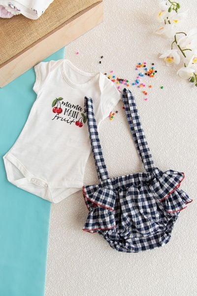 Kız Bebek Tulum Body Salopet Takım Baby's Sets