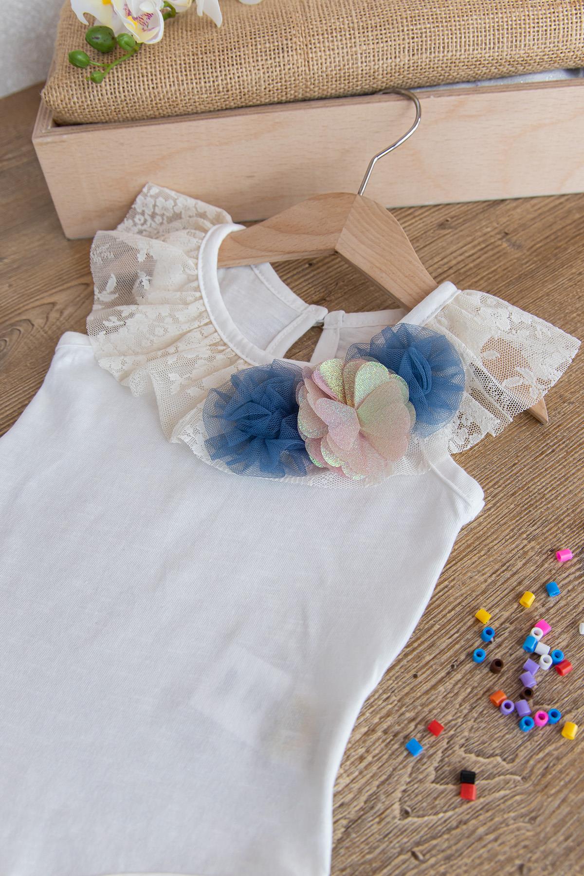 Kız Bebek Dantelli Çıt Çıtlı Body Bebek Takım Baby's Sets