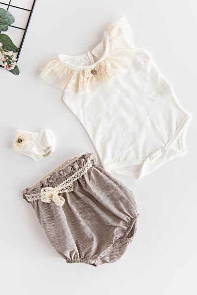 Babymod Layette Kız Bebek Tulum Takım