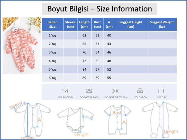 Tavşan Figürlü Bebek/Çocuk Uyku Tulumu