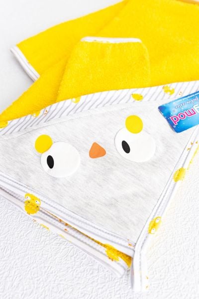 Civciv Figürlü Bebek Kurulanma Havlusu