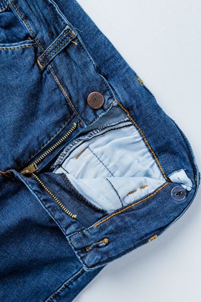 Erkek Çocuk Denim Kumaş Kot Kargo Pantolon